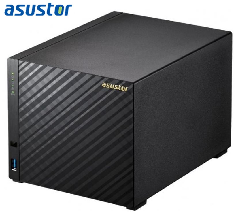 Asustor AS1004T v2 4 Bay NAS Marvell ARMADA-385 Dual Core 512MB DDR3 1xGbE 2xUSB3.0 WoL System Sleep Mode