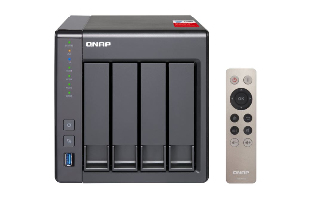 QNAP TS-451PLUS-2G NAS, 4-BAY (NO DISK), CEL QC-2.0GHz, 2GB, USB, GbE x2, TWR, 2 Year Warranty