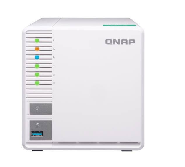 QNAP TS-328-2G 3 Bay NAS Realtek RTD1296 quad-core 1.4 GHz processor, 2GB memory Hot-swappable 2xUSB 3.2 2xGbE 2 yrs warranty