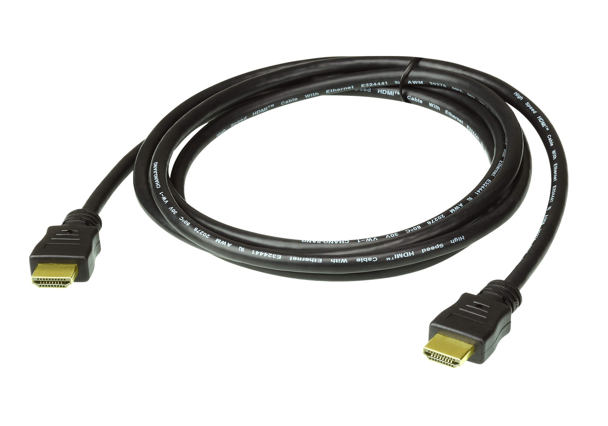 Aten Premium 5m High Speed HDMI Cable with Ethernet, supports up to 4096 x 2160 @ 60Hz, High quality tinned copper wire gold plated connectors