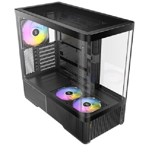 Antec Commercial display C6 Curve ARGB, Mid Tower ATX case, tempered glass, 3 ARGB PWM fans, USB-C 10Gbps, GPU ≤450mm, CPU ≤180mm, 360mm radiator support
