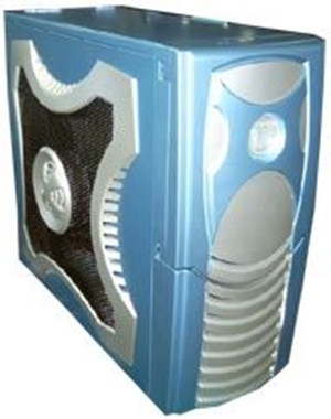 XClio Gamer ATX Midi Case - BLUE w/o PSU Therm noise reduction (LS)