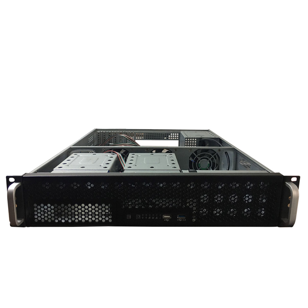 TGC Rack Mountable Server Chassis 2U 550mm Depth, 1x Ext 5.25' Bay, 9x Int 3.5' Bays, 7x Low Profile PCIE Slots, ATX MB, 2U PSU