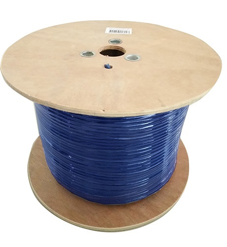 8Ware Cat6 Cable Roll 350m Blue Bare Copper Twisted Core PVC Jacket