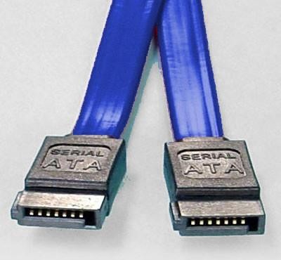 8ware SATA 3.0 Data Cable 0.5m / 50cm Male to Male Straight 180 to 180 Degree 26AWG Blue ~CBAT-SATA3-180D