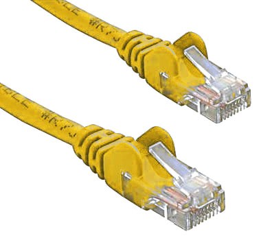 8Ware RJ45M - RJ45M Cat5e UTP Network Cable 0.5m(50cm) Yellow