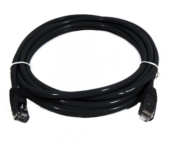 8ware Print media CAT6 Cable 0.25m - Black Premium RJ45 Ethernet Network LAN UTP Patch Cord 26AWG CU Jacket 8W-PL6-0.25BLK