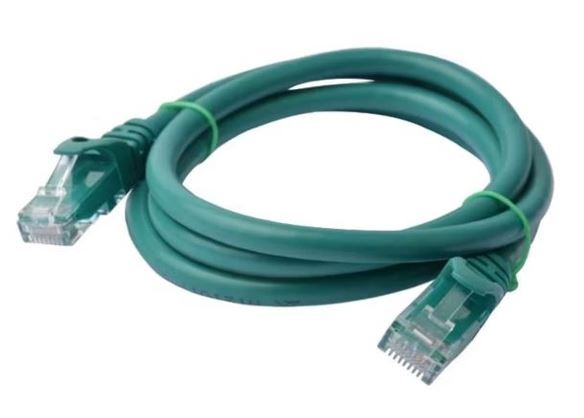 8ware 8W-PL6-0.25GRN Print media CAT6 Cable 0.25m - Green Premium RJ45 Ethernet Network LAN UTP Patch Cord 26AWG CU Jacket