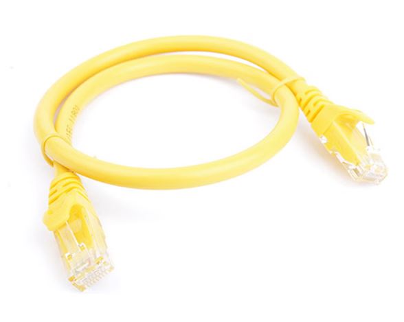 8ware Print media CAT6 Cable 0.25m - Yellow Premium RJ45 Ethernet Network LAN UTP Patch Cord 26AWG CU Jacket 8W-PL6-0.25YEL