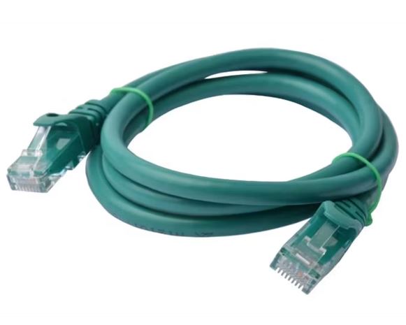 8ware Print media CAT6 Cable 1m - Green Premium RJ45 Ethernet Network LAN UTP Patch Cord 26AWG CU Jacket 8W-PL6-1GRN