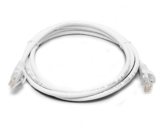 8ware Print media CAT6 Cable 2m - White Premium RJ45 Ethernet Network LAN UTP Patch Cord 26AWG CU Jacket 8W-PL6-2WH
