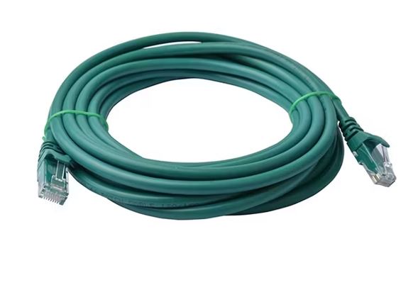 8ware Print media CAT6 Cable 3m - Green Premium RJ45 Ethernet Network LAN UTP Patch Cord 26AWG CU Jacket 8W-PL6-3GRN
