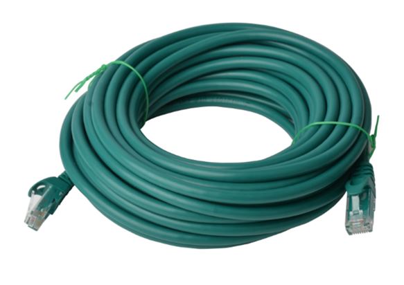 Astrotek Print media 8Ware CAT6 Cable 40m - Green Premium RJ45 Ethernet Network LAN UTP Patch Cord 26AWG CU Jacket 8W-PL6-40GRN