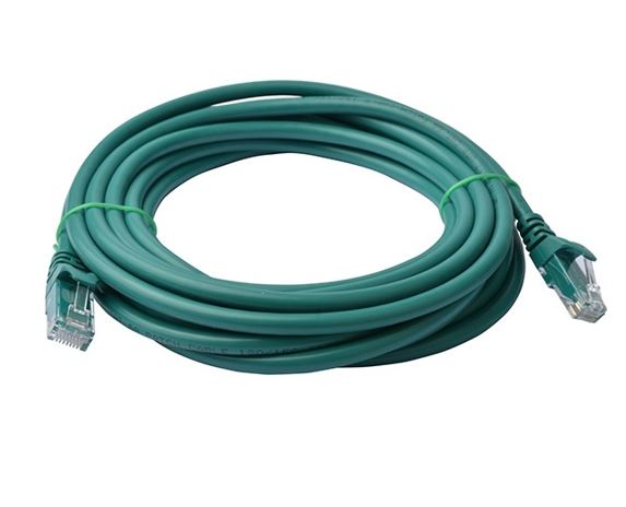 8ware Print media CAT6 Cable 50m - Green Premium RJ45 Ethernet Network LAN UTP Patch Cord 26AWG CU Jacket 8W-PL6-50GRN