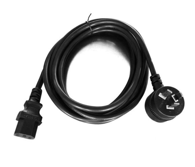 8Ware Power Cable 3m 3-Pin AU to IEC C13 Male to Female Piggy Back LS