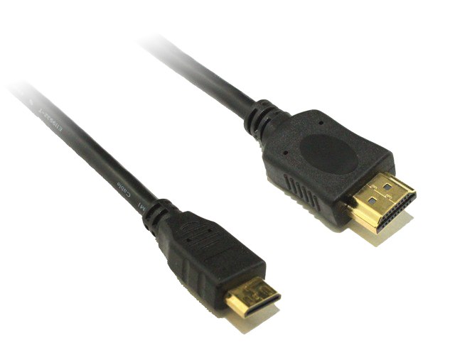 8Ware Mini HDMI to High Speed HDMI Cable 3m Male to Male~AT-HDMIV1.4BN-3M