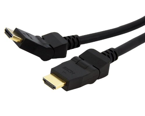 Astrotek HDMI Cable 2m - v1.4 19 pins Type A Male to Male 180 Degree Swivel Type 30AWG Gold Plated Nylon sleeve RoHS ~CBAT-HDMI-MM-2 CBHDMI-2MHS