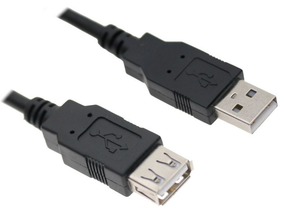 Astrotek USB 2.0 Extension Cable 2m - Type A Male to Type A Female Transparent Colour RoHS ~CBAT-USB2-AA-3M