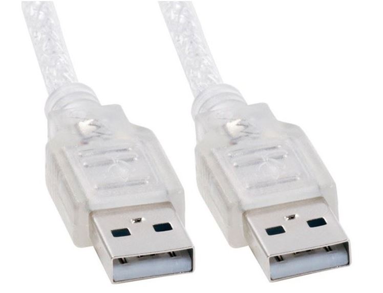 Astrotek USB 2.0 Cable 2m - Type A Male to Type A Male Transparent Colour RoHS ~CB8W-UC-2002AA