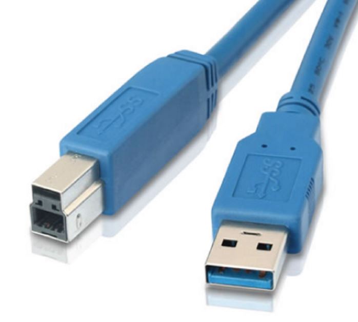Astrotek USB 3.0 Printer Cable 1m - AM-BM Type A to B Male to Male Blue Colour for External HDD Printer Scanner Docking Station ~CBAT-USB3-AB-2M
