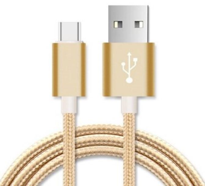 Astrotek 3m Micro USB Data Sync Charger Cable Cord Gold Color for Samsung HTC Motorola Nokia Kndle Android Phone Tablet  Devices