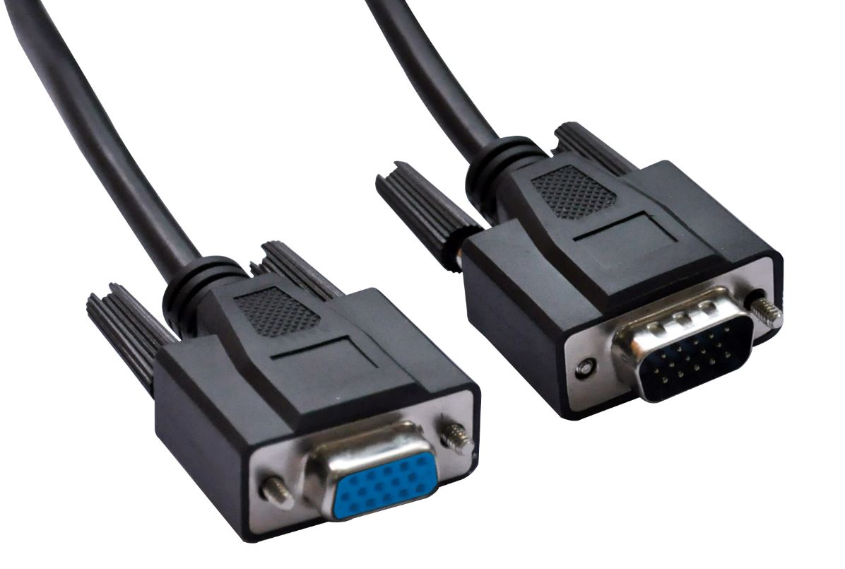 Astrotek VGA Extension Cable 4.5m - 15 pins Male to 15 pins Female for Monitor PC Molded Type Black LS