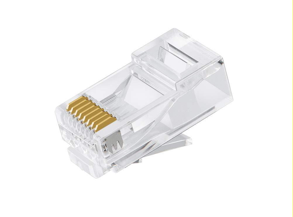 Astrotek CAT6 UTP -RJ45 Connector 8P8C Network Plug 3 Prong Blade 3U'  Gold plating (50pcs/bag)