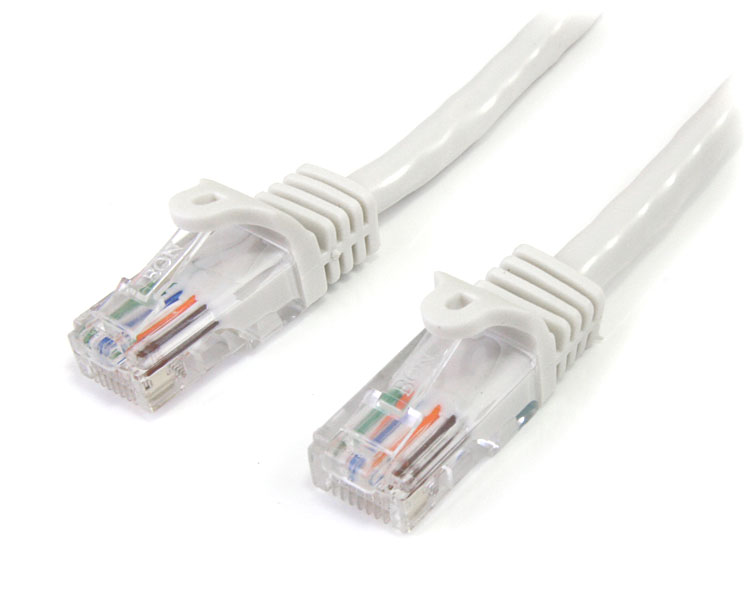 Cabac 5m CAT6 RJ45 LAN Ethernet Network White Patch Lead LS