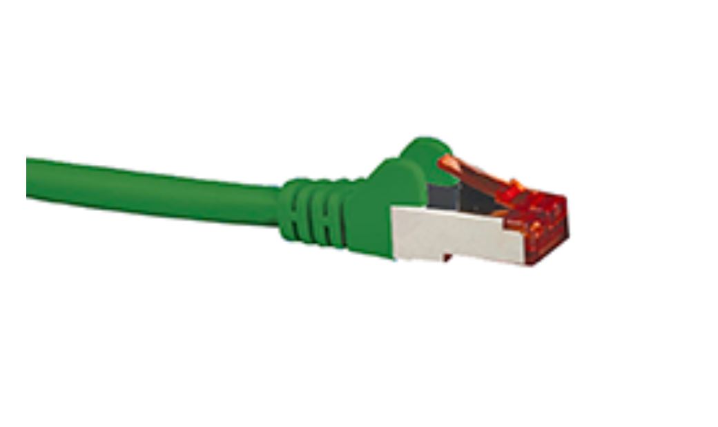 Hypertec CAT6A Shielded Cable 5m Green Color 10GbE RJ45 Ethernet Network LAN S/FTP Copper Cord 26AWG LSZH Jacket