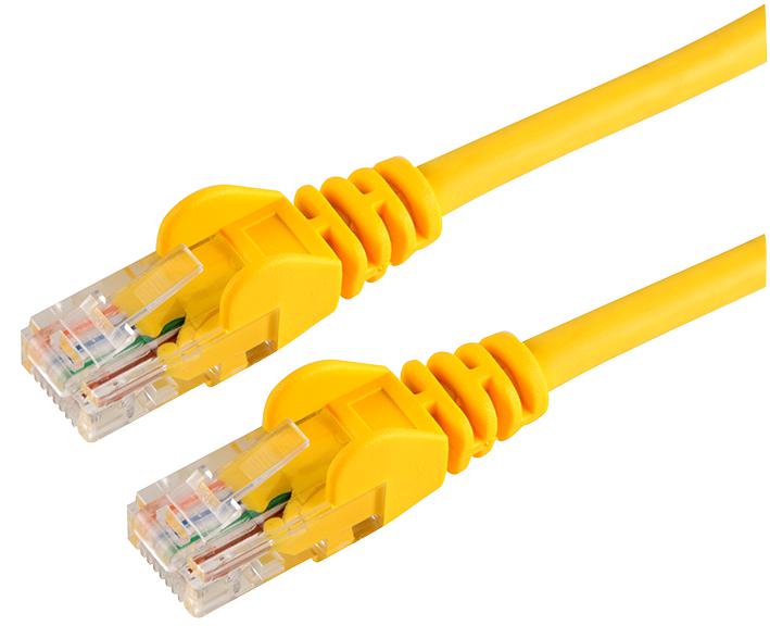 Hypertec 2m CAT5 RJ45 LAN Ethenet Network Yellow Patch Lead