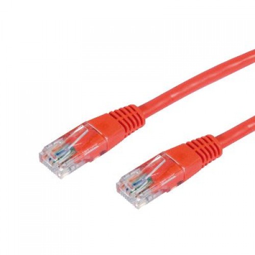 Hypertec 0.5m CAT5 RJ45 LAN Ethenet Network Red Patch Lead (LS)