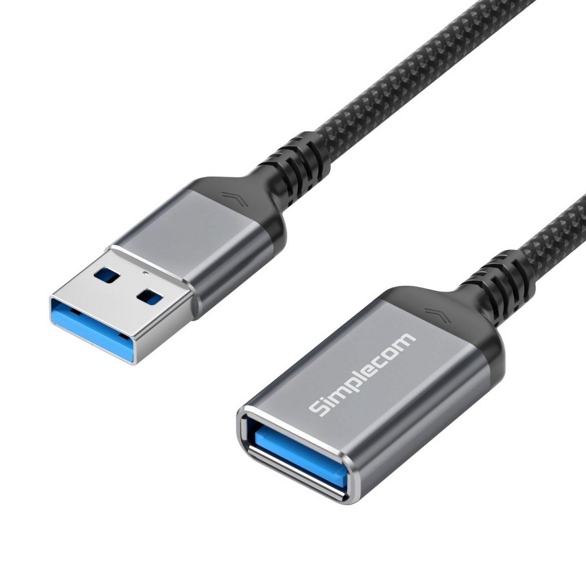 Simplecom Printer CAU320 USB 3.0 Extension Cable USB-A Male to USB-A Female Nylon Braided 2.0M