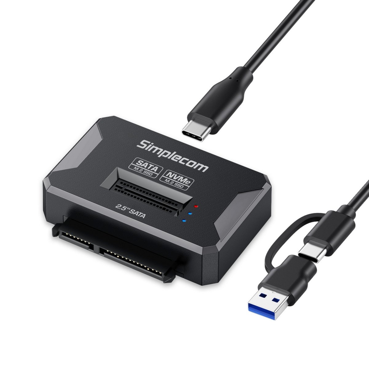 Simplecom Network hardware SA516 NVMe/SATA Dual Protocol M.2 SSD and 2.5' SATA to USB Adapter 10Gbps
