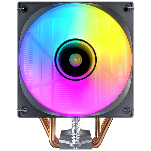 Antec F400 ARGB - Black, 120mm ARGB PWM Fan, 4 Copper Heat Pipes, 205W TDP, 600–1700RPM, 63CFM Airflow, Intel LGA1851/1700, AMD AM5