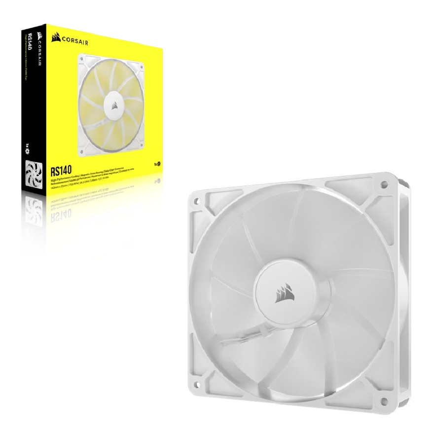 Corsair RS140 White, 140mm Fan, Single Pack
