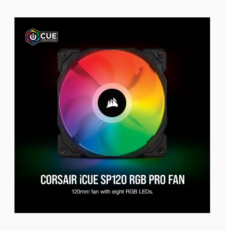 Corsair SP 120mm Fan RGB PRO Single Pack, iCUE Software.