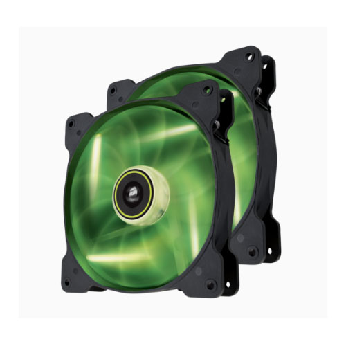 Corsair SP 140mm Fan with Green LED High Pressure Twin Pack! (LS)