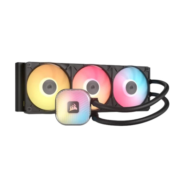 Corsair CW-9061037-WW Cable iCUE LINK TITAN II 360 RX RGB - Black, 360mm AIO, FlowDrive Gen 2, RX II Fan, RGB, Copper Coldplate, AM5/AM4, LGA1851/1700