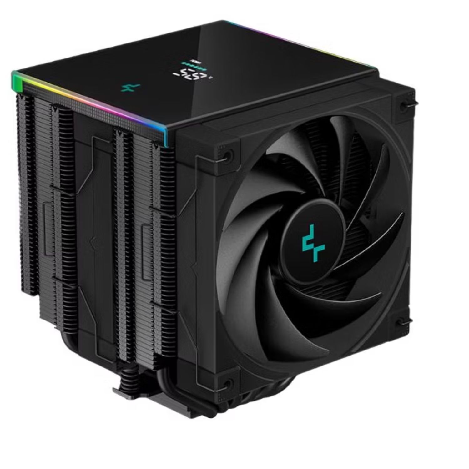 DEEPCOOL R-AK620-BKADMN-G - Display - AK620 Digital High Performance Dual Tower CPU Cooler, 6 Copper Heat Pipes, 2x 120FDB Fans,…