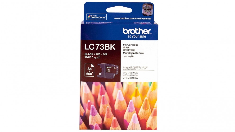 Brother LC-73BK Black High Yield Ink Cartridge- DCP-J525W/J725DW/J925DW, MFC-J6510DW/J6710DW/J6910DW/J5910DW/J430W/J432W/J625DW/J825DW - up to