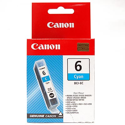 Canon BCI6C Cyan Ink Cart for S800 and BJC8200 printer