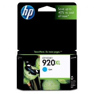 HP 920XL Cyan Ink Cartridge Suits OfficeJet 6500,Wireless