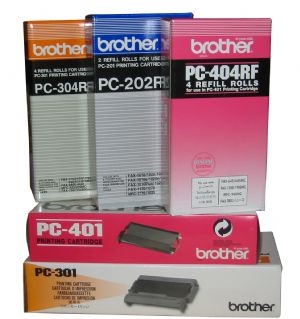 Brother RefillRoll PC404RF 4 Refill Rolls to suit FAX-837