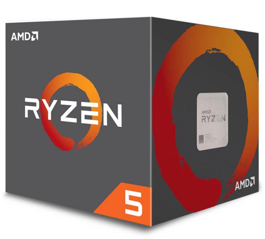 AMD Ryzen 5 2600X, 6 Cores AM4 CPU, 4.25GHz 19MB 95W w/Wraith Spire Cooler Fan Box