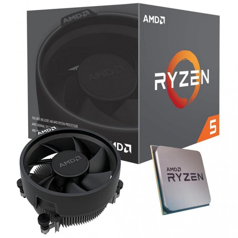AMD Ryzen 5 3400G, 4 Core AM4 CPU, 3.7GHz 4MB 65W w/Wraith Stealth Cooler Fan RX Vega Graphics Box
