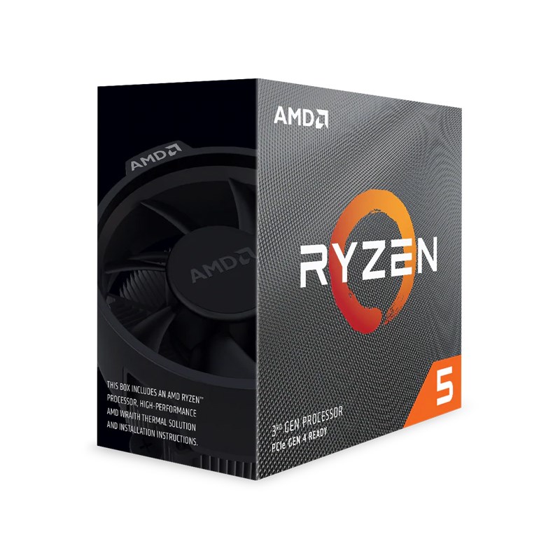 AMD Ryzen 5 3600, 6 Core AM4 CPU, 3.6GHz 4MB 65W w/Wraith Stealth Cooler Fan