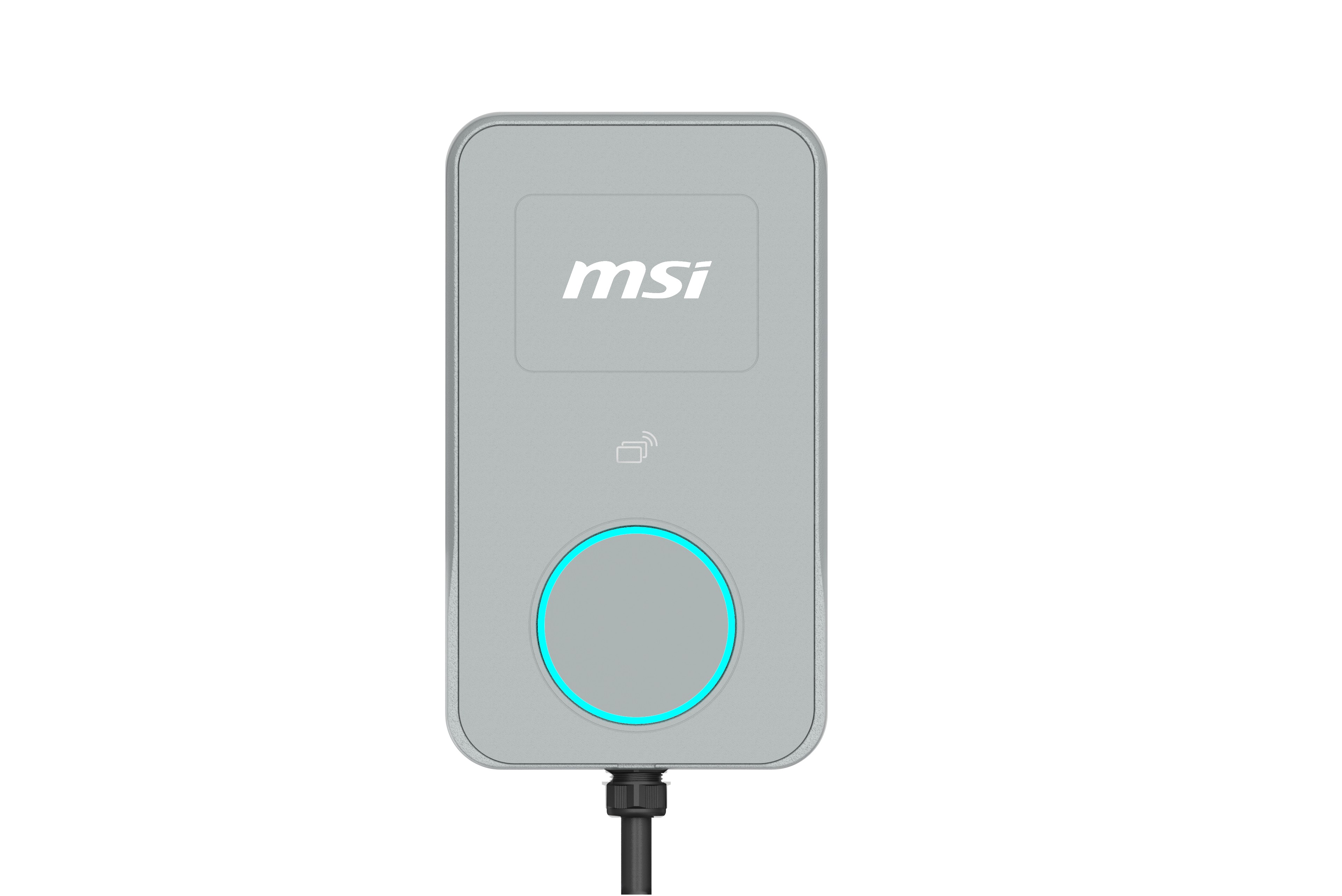 MSI Eco Life Max(OCPP) 22kW-Gray, 3-phase 380-415V, 32A, WiFi, OCPP2.0.1, IP65, LED circle, solar ready, app, RFID opt, LAN opt, tethered/socket, 2yr