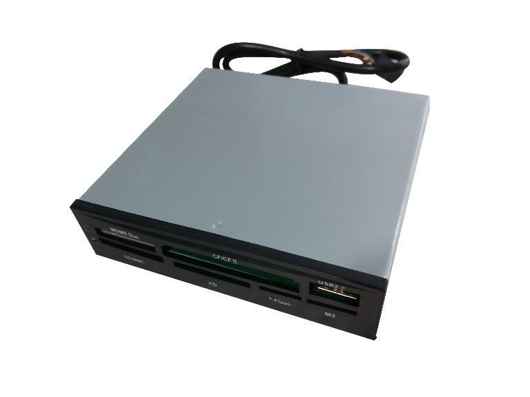 Astrotek 3.5' Internal Card Reader Black All In One USB2.0 Hub CF MS SD Flash Memory Card