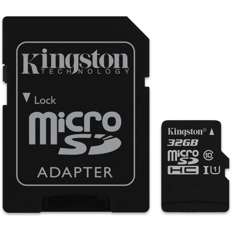 Kingston 32GB MicroSD SDHC SDXC Class10 UHS-I Memory Card 100MB/s Read 10MB/s Write with standard SD adaptor ~FMK-SDCS-32 SDCS/32GB