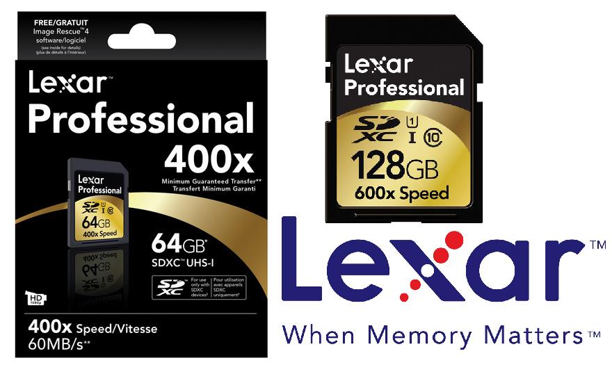 Lexar 400x 128GB CL10 SD Card - Up to 60MBs Read/High Speed Class 10 Card/Professional Photographers and Videographers/High Quality 1080p HD Video (LS